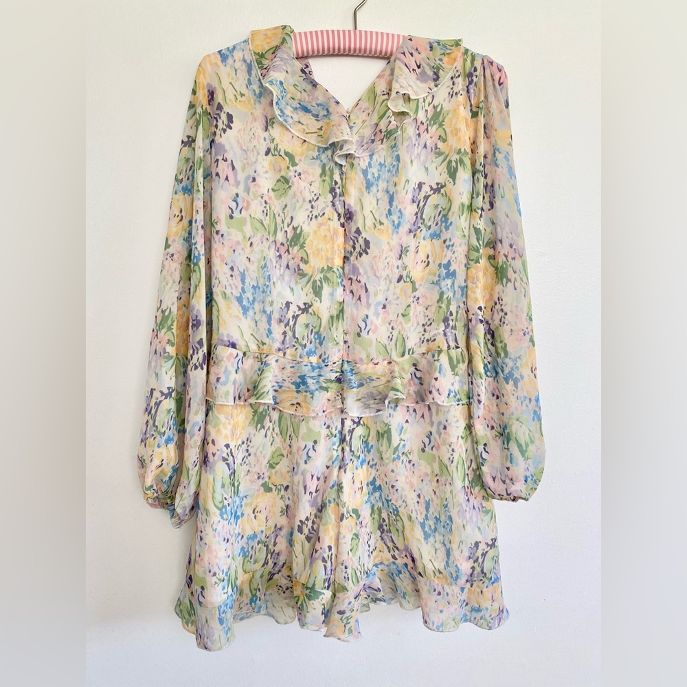 Floral Ruffle Romper - Medium - Picture 3 of 5